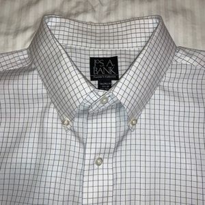 Jos. A. Bank Button-Down Collar Grid Dress Shirt
